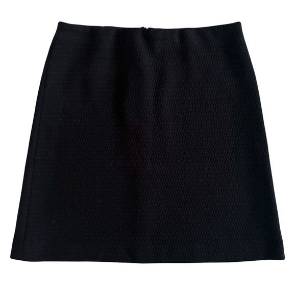 Ann Taylor A line Black mini Skirt textured size 6 office siren corpcore 959 - Picture 1 of 11
